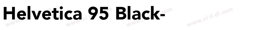 Helvetica 95 Black字体转换